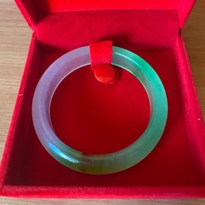 Natural Burmese Jade Bangle.